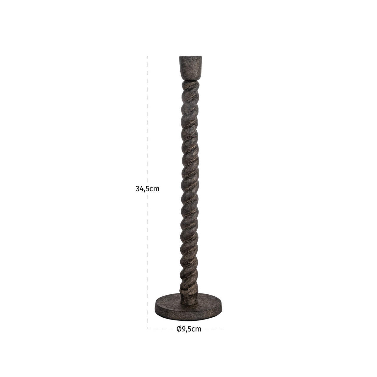 Richmond Interiors Kerzenhalter Milena brass antique large Richmond Interiors