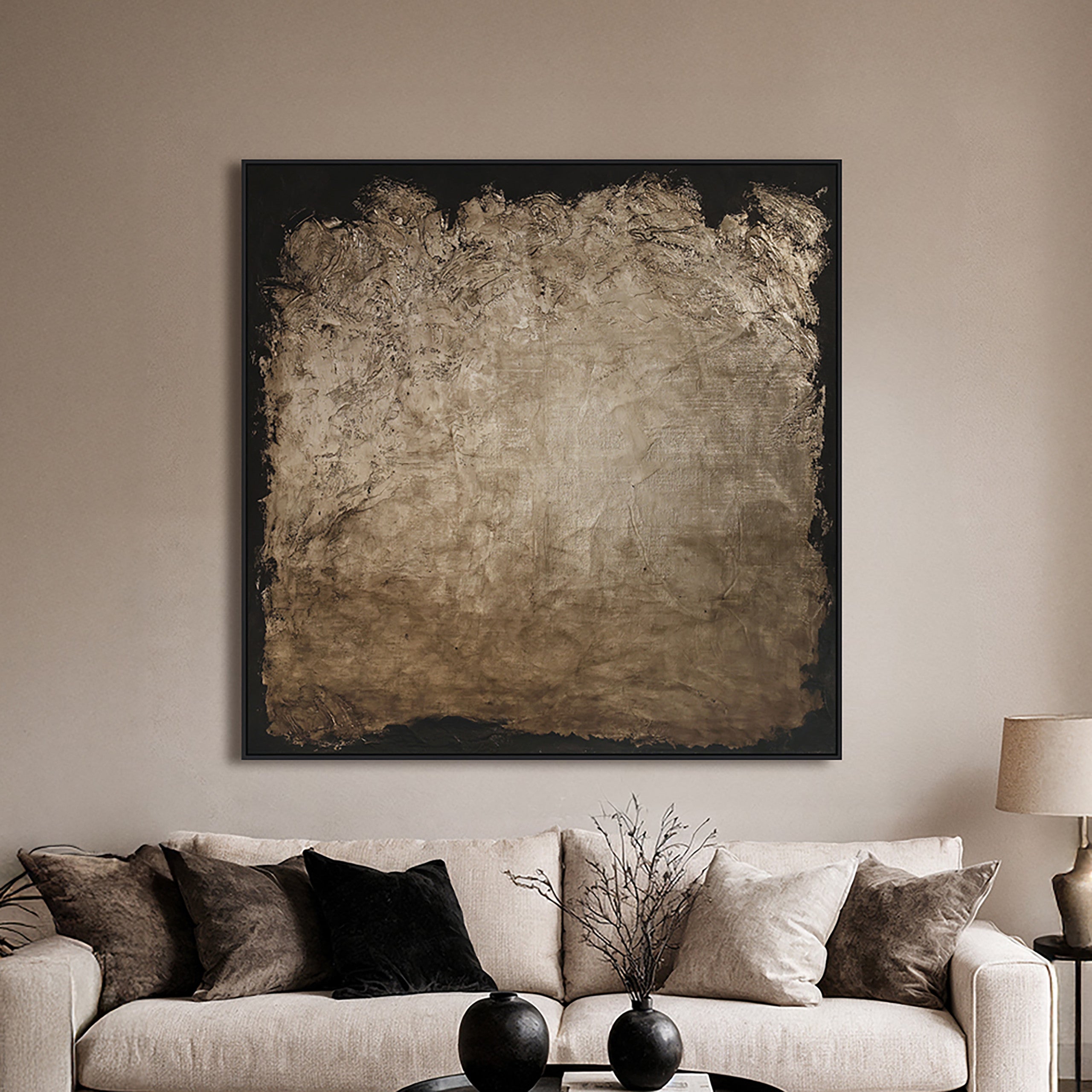 Richmond Interiors Wandkunst Rival gold