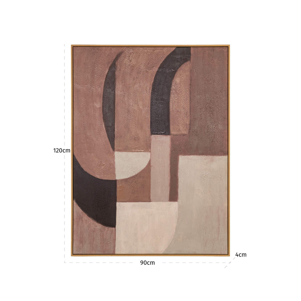 Richmond Interiors Wandkunst Tatu right brown Wandkunst Richmond Interiors