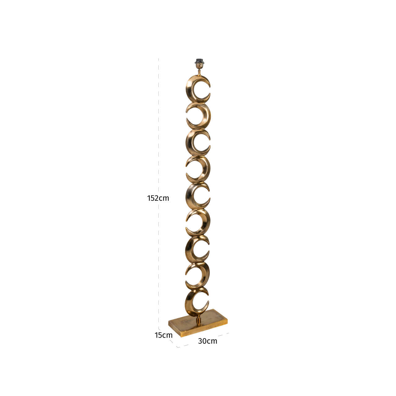 Richmond Interiors Stehlampe Amina brass antique Richmond Interiors