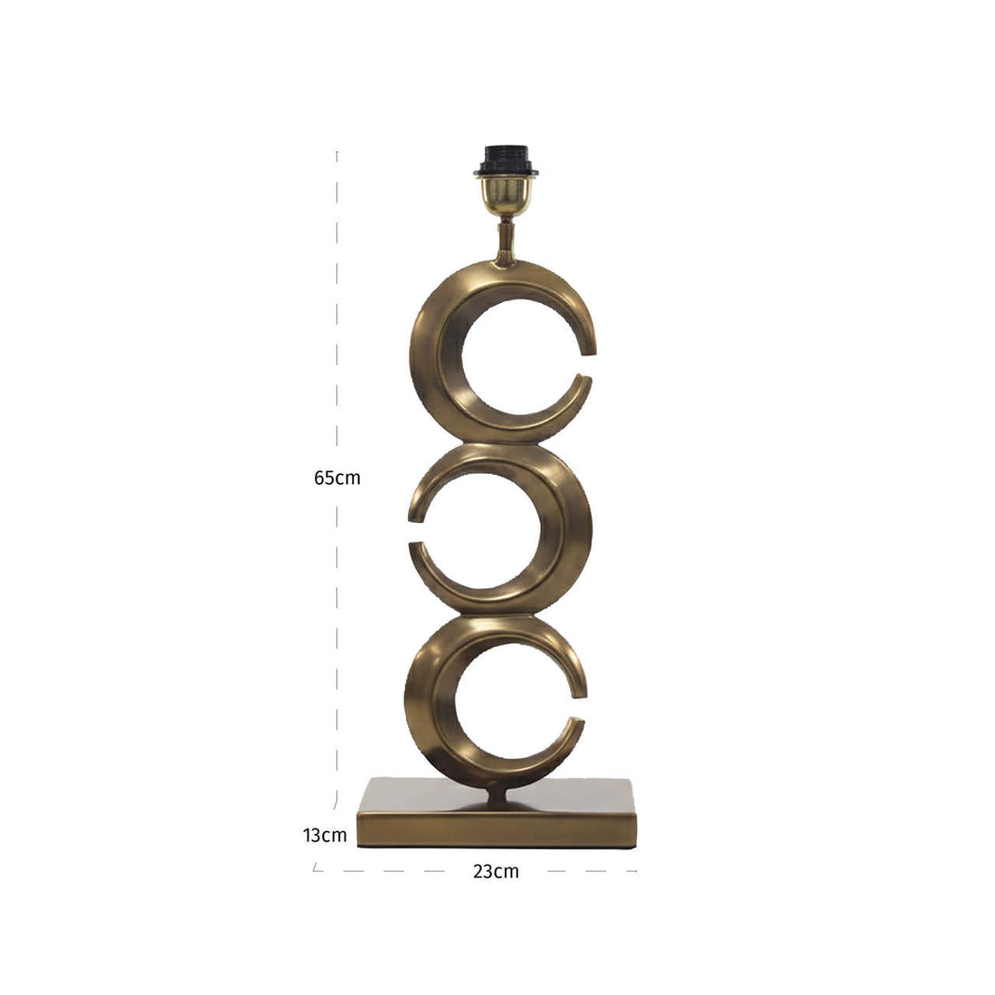 Richmond Interiors Tischlampe Amina brass antique Tischlampe Richmond Interiors