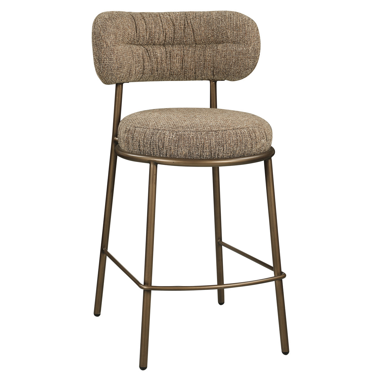 Richmond Interiors Thekenstuhl Encanto brown tweed