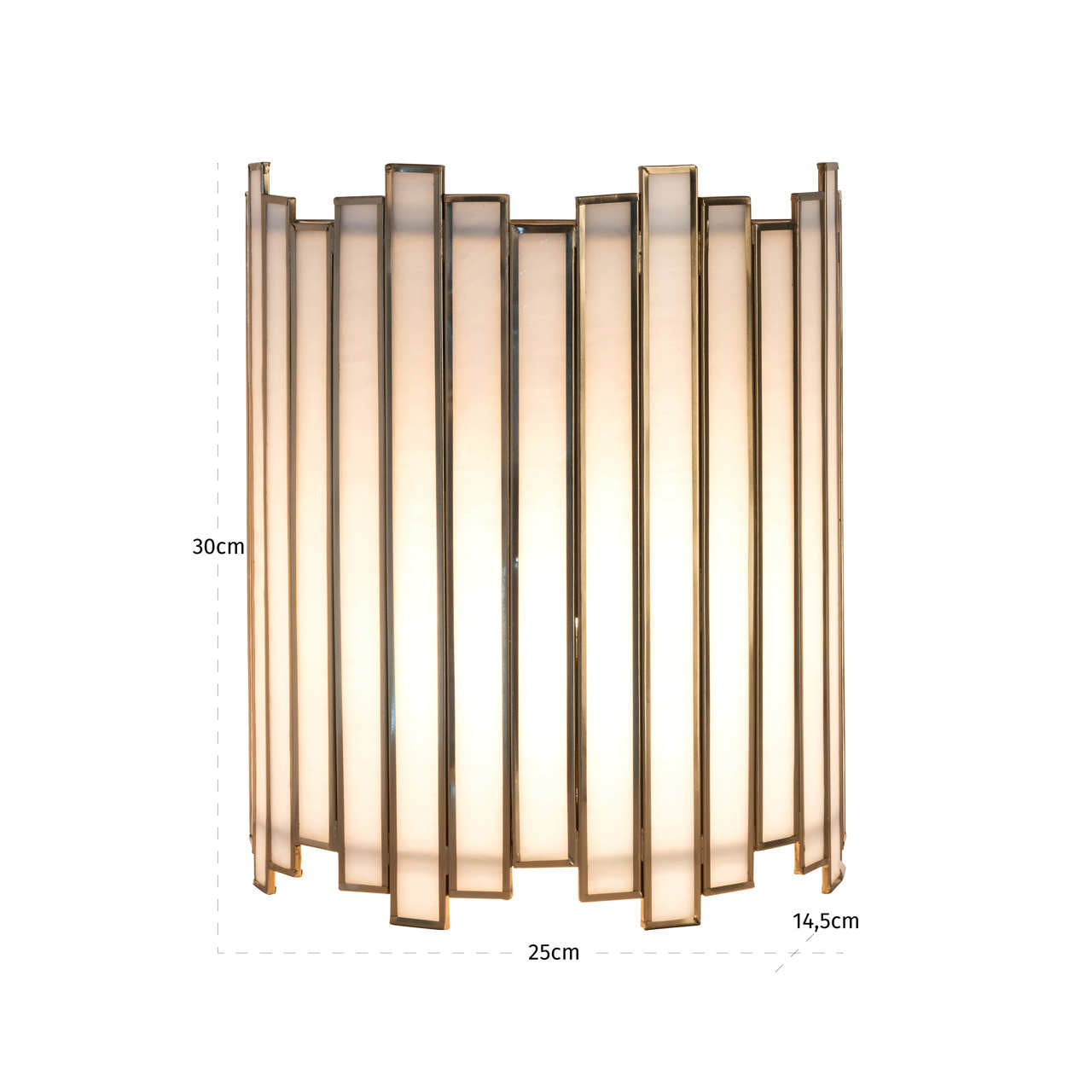 Richmond Interiors Wandlampe Lima brass antique Wandlampe Richmond Interiors