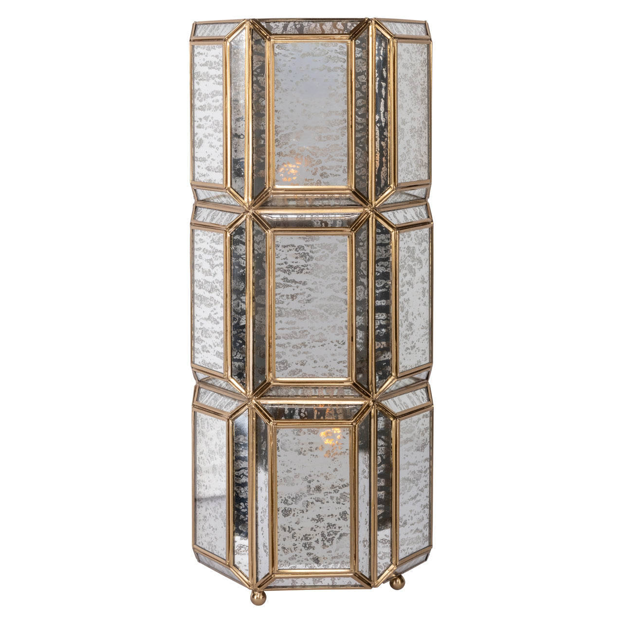 Richmond Interiors Tischlampe Yael brass antique Tischlampe Richmond Interiors