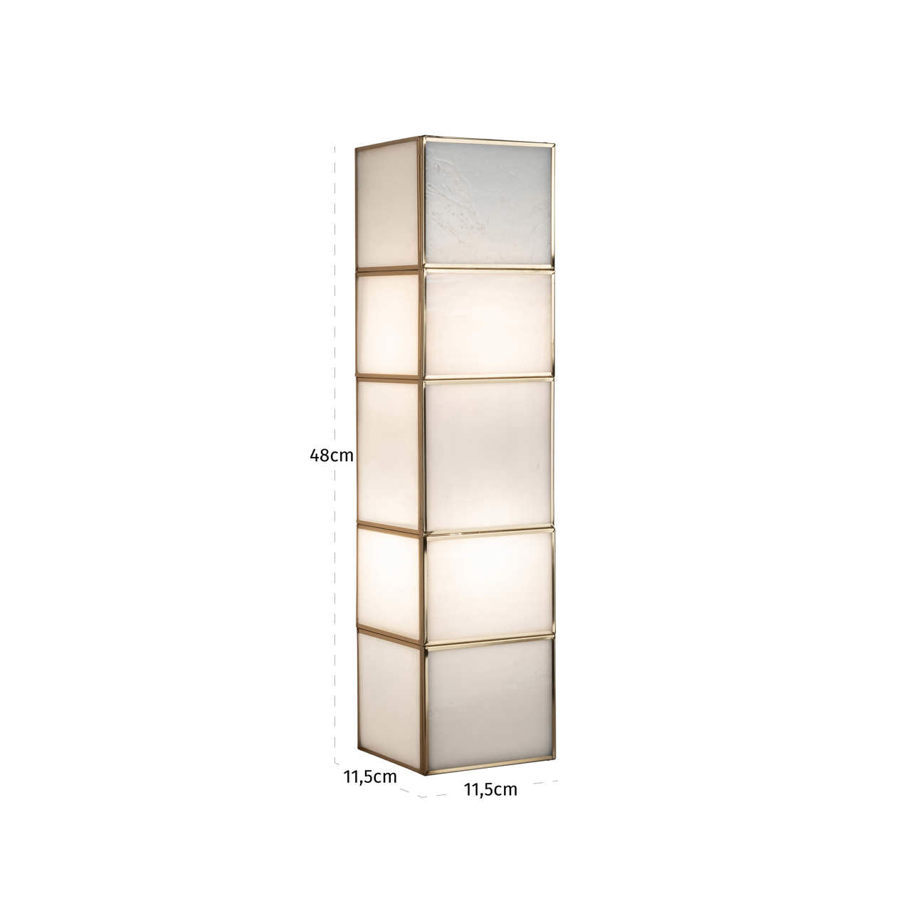 Richmond Interiors Wandlampe Livia brass antique large Wandlampe Richmond Interiors
