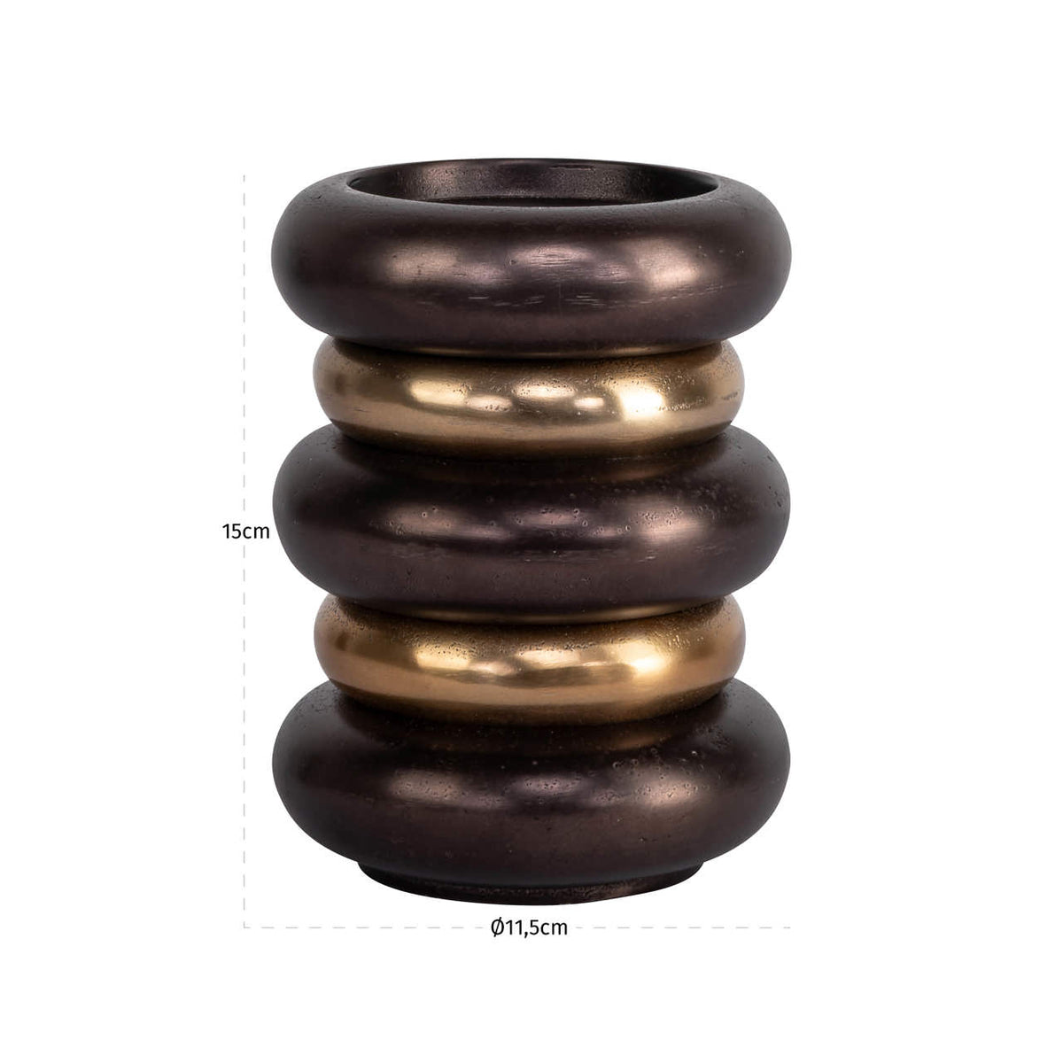 Richmond Interiors Kerzenhalter Eve bronze small
