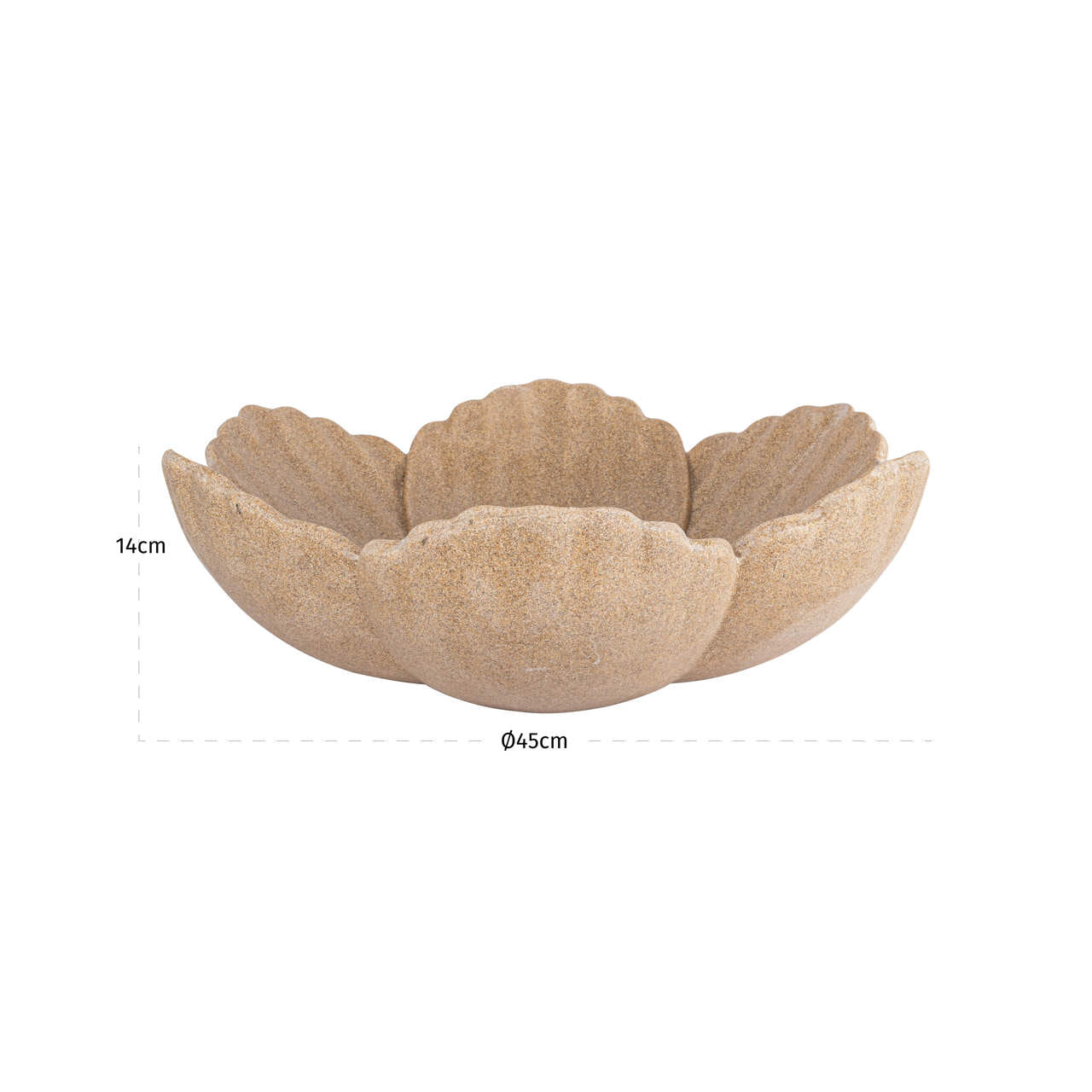 Richmond Interiors Schale Petal beige