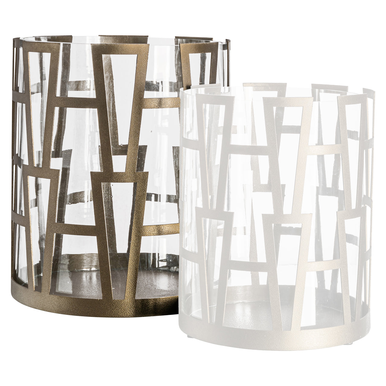 Richmond Interiors Windlicht Shandy brass antique big Windlicht Richmond Interiors