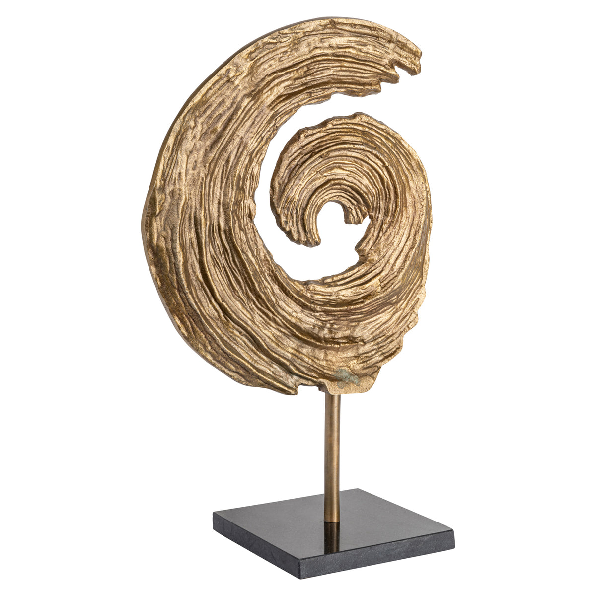 Richmond Interiors Dekoratives Objekt Swirl brass antique large Richmond Interiors