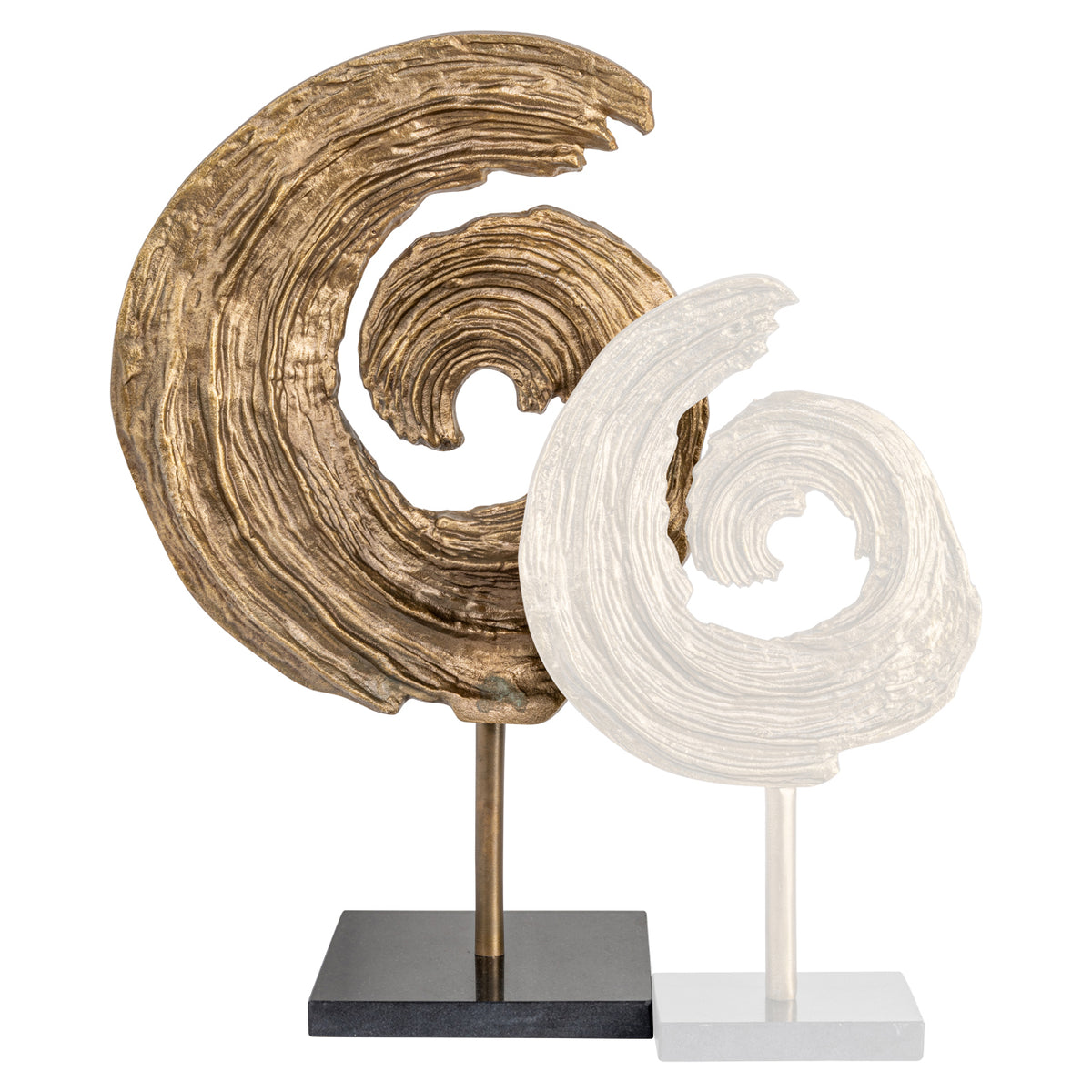 Richmond Interiors Dekoratives Objekt Swirl brass antique large Richmond Interiors