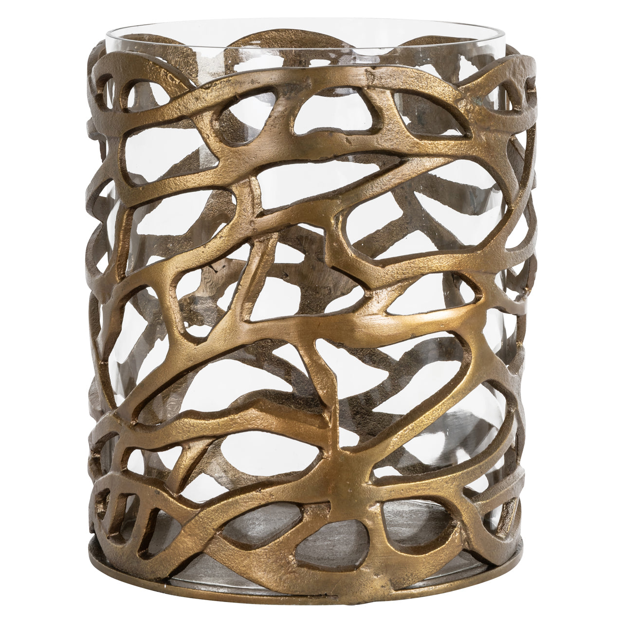 Richmond Interiors Windlicht Mase brass antique Windlicht Richmond Interiors