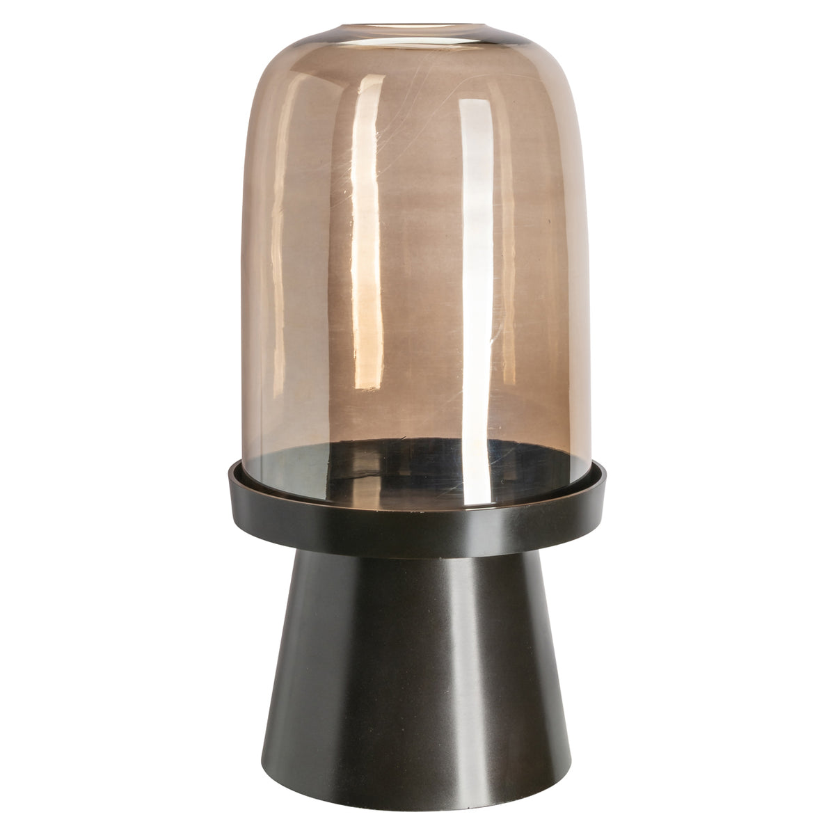 Richmond Interiors Windlicht Meave walnut large Richmond Interiors
