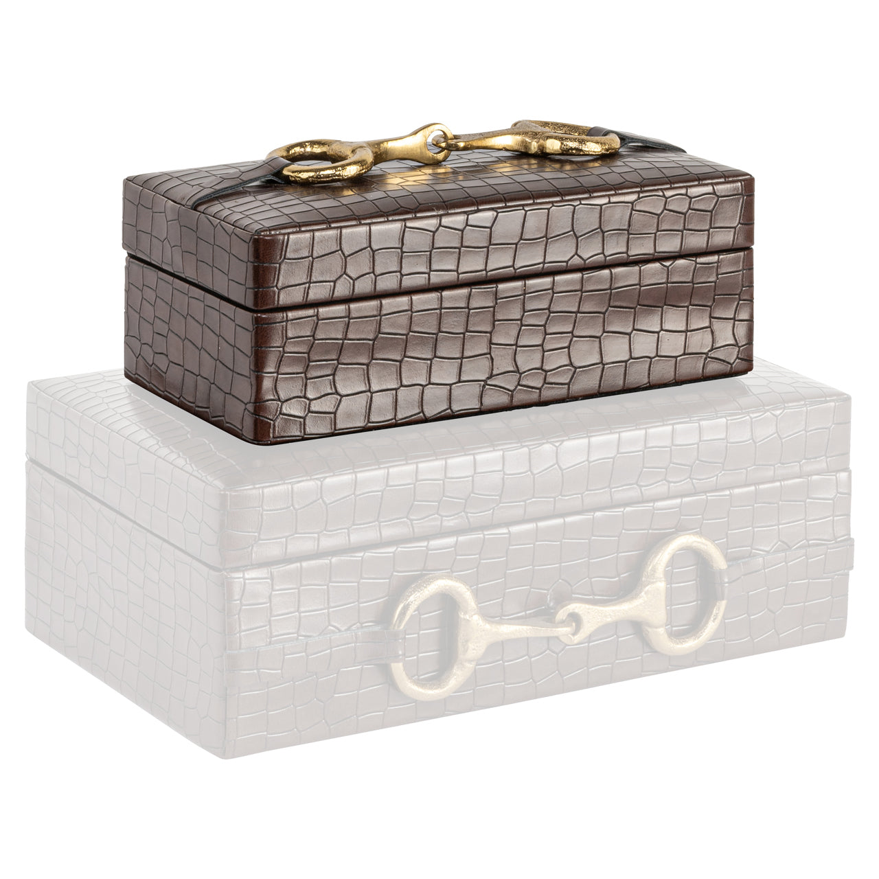 Richmond Interiors Aufbewahrungsbox Rex dark brown small Aufbewahrungsbox Richmond Interiors