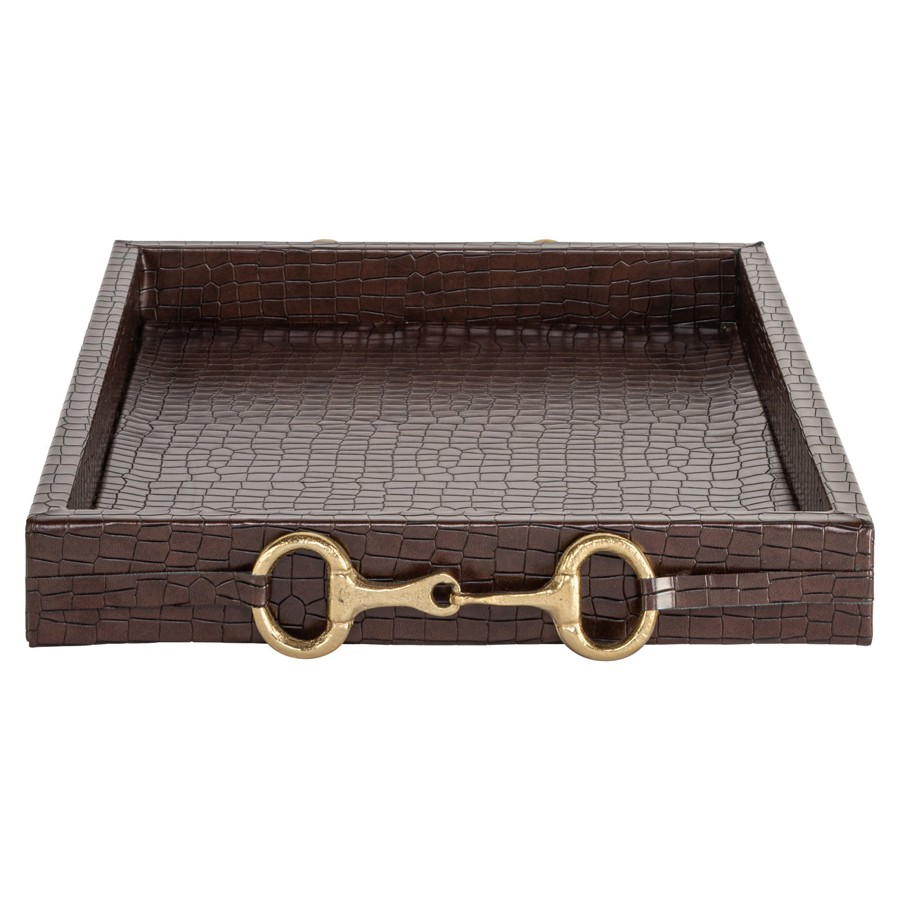Richmond Interiors Tablett Banks dark brown