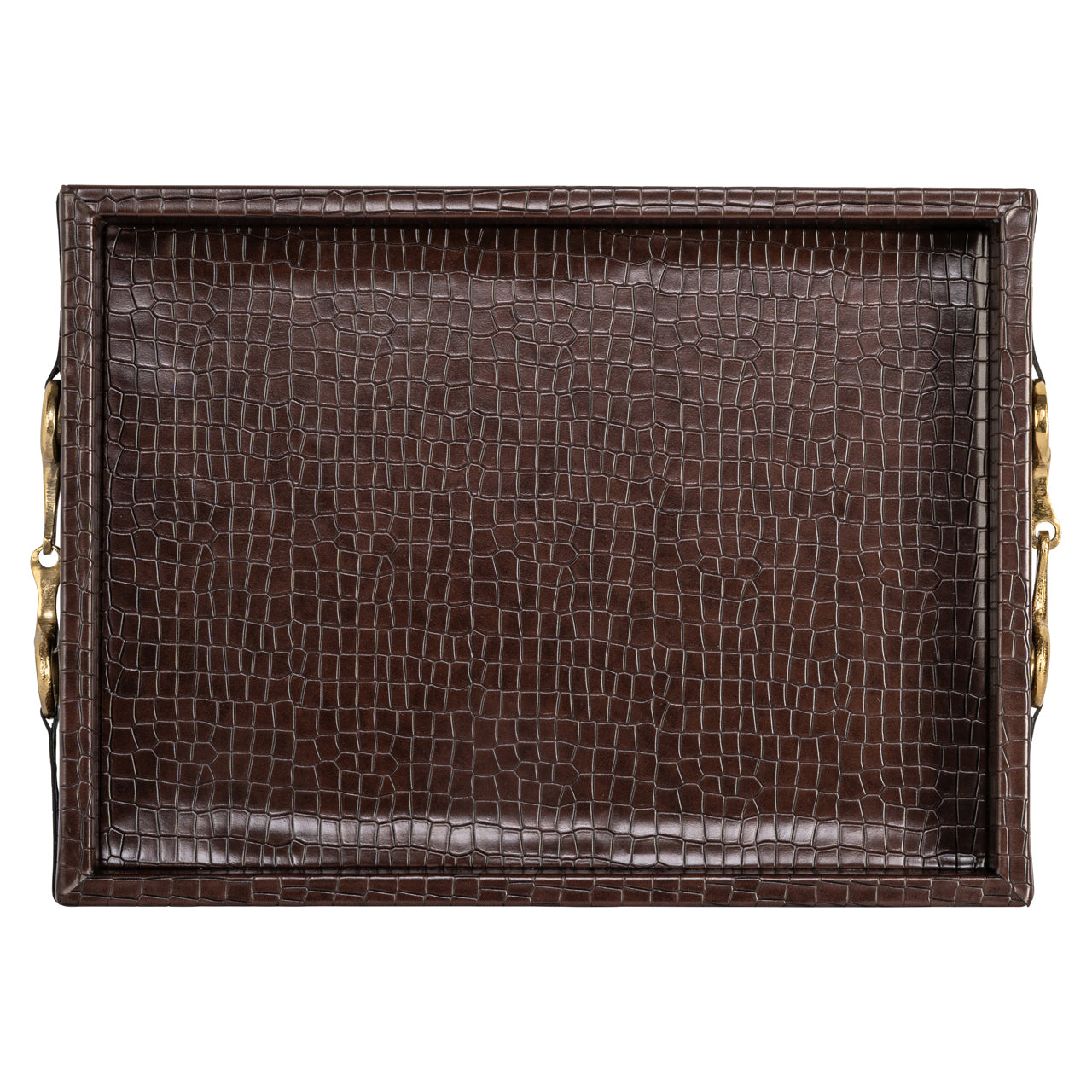 Richmond Interiors Tablett Banks dark brown