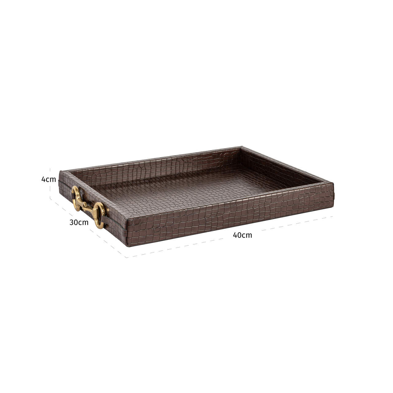 Richmond Interiors Tablett Banks dark brown