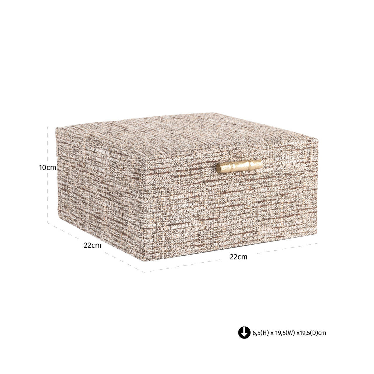 Richmond Interiors Aufbewahrungsbox Chalenny brown large Richmond Interiors