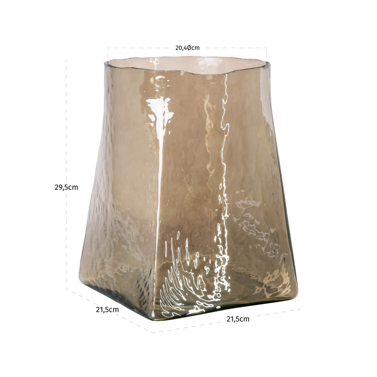 Richmond Interiors Vase Elara smoke small Vase Richmond Interiors