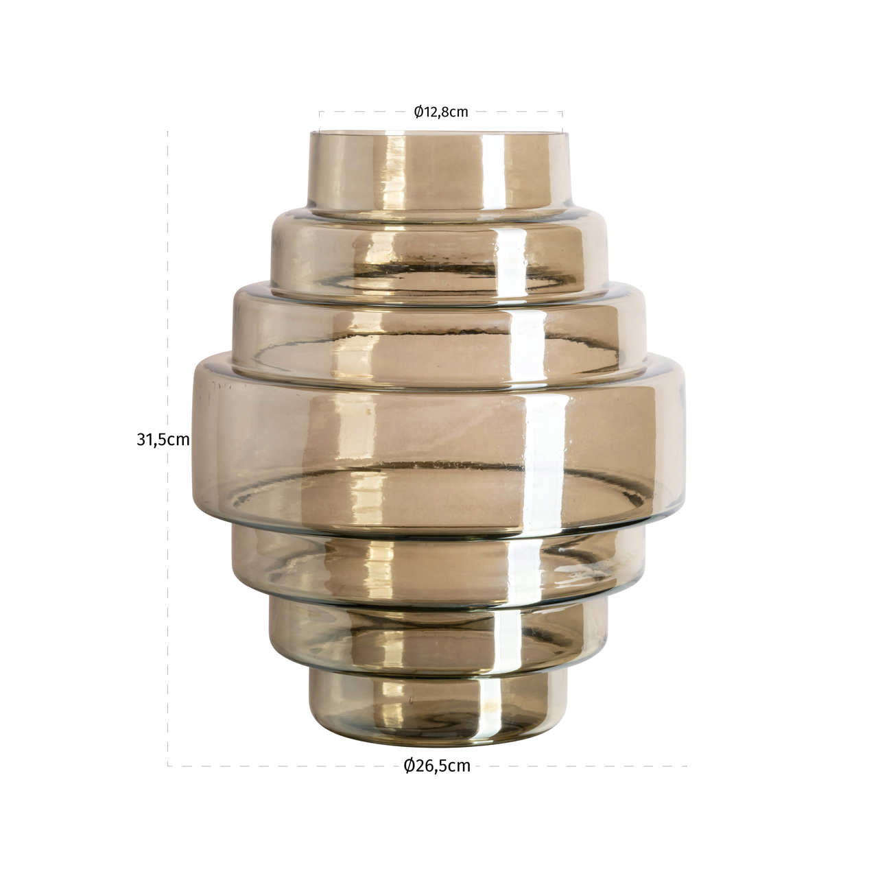 Richmond Interiors Vase Liosa smoke large