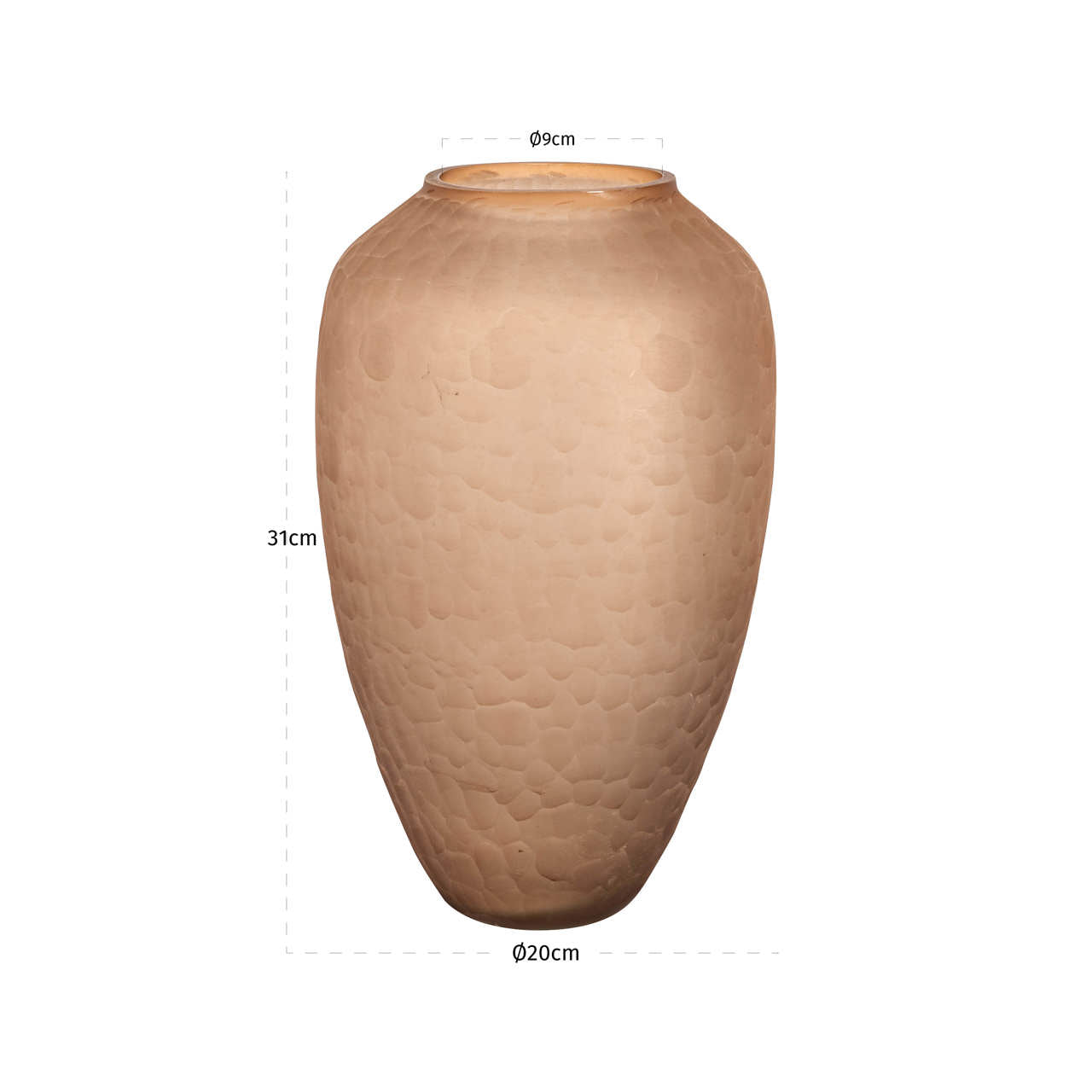 Richmond Interiors Vase Vera brown Richmond Interiors
