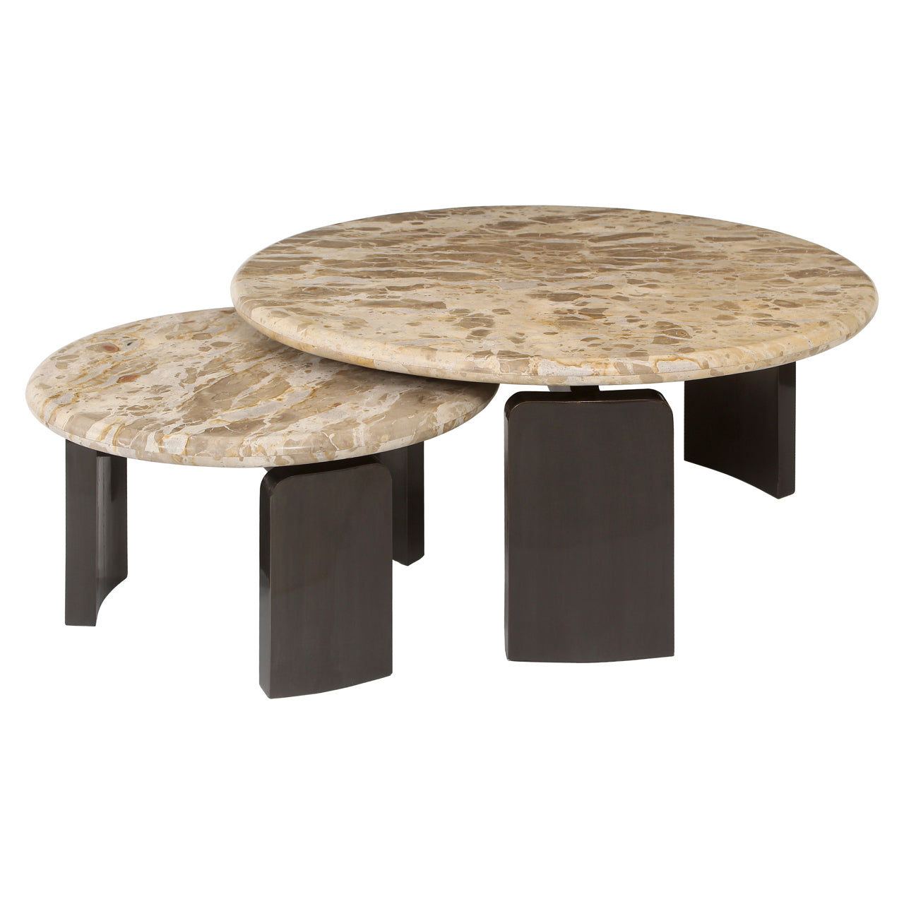 Richmond Interiors Couchtisch Bayonne bronze (Set of 2) Couchtisch Richmond Interiors