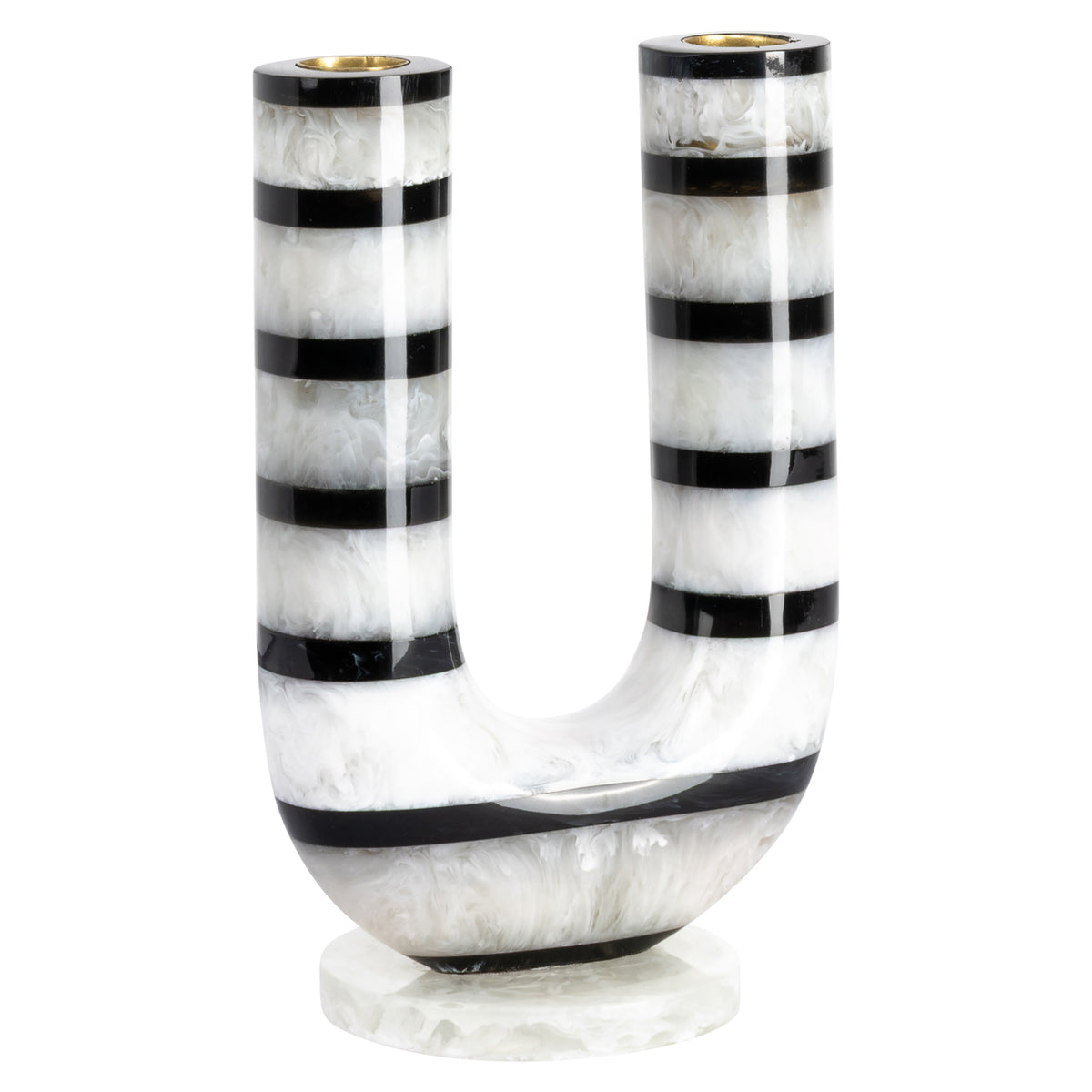Richmond Interiors Kerzenhalter River black/white Richmond Interiors