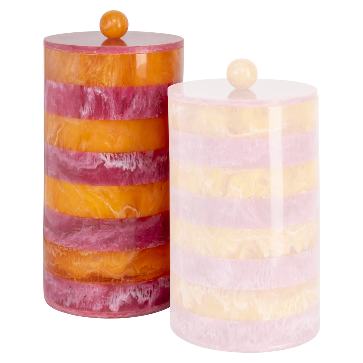 Richmond Interiors Aufbewahrungsbox Lilybelle pink/orange storage jar large Richmond Interiors