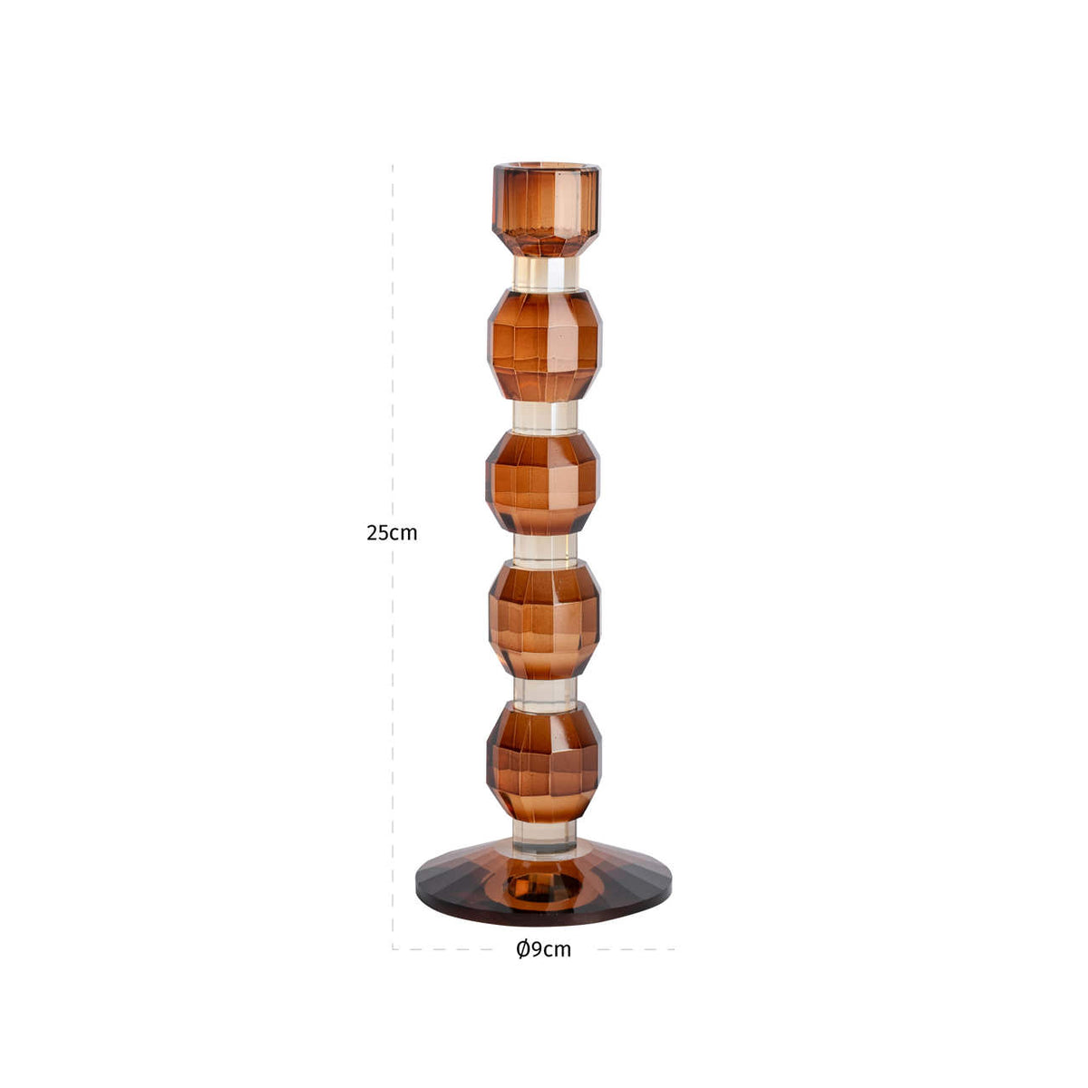 Richmond Interiors Kerzenhalter Lowan brown small Richmond Interiors