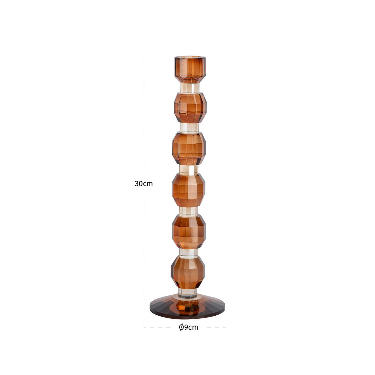 Richmond Interiors Kerzenhalter Lowan brown large Richmond Interiors