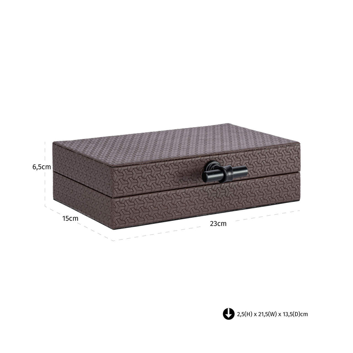 Richmond Interiors Aufbewahrungsbox Billie dark brown small Richmond Interiors