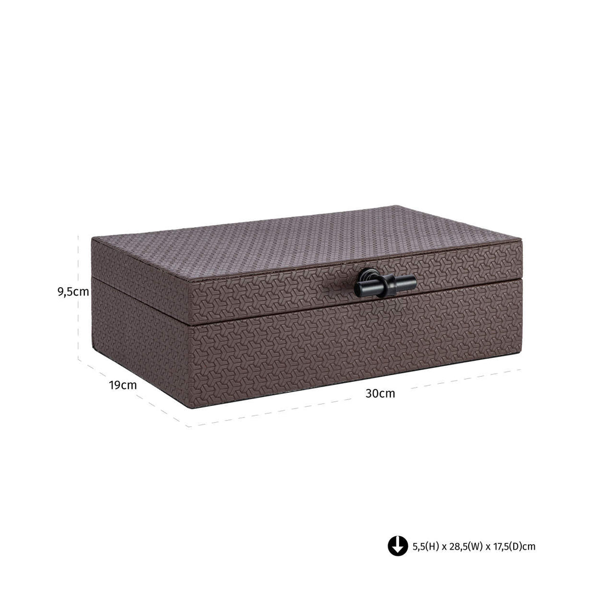 Richmond Interiors Aufbewahrungsbox Billie dark brown large Richmond Interiors