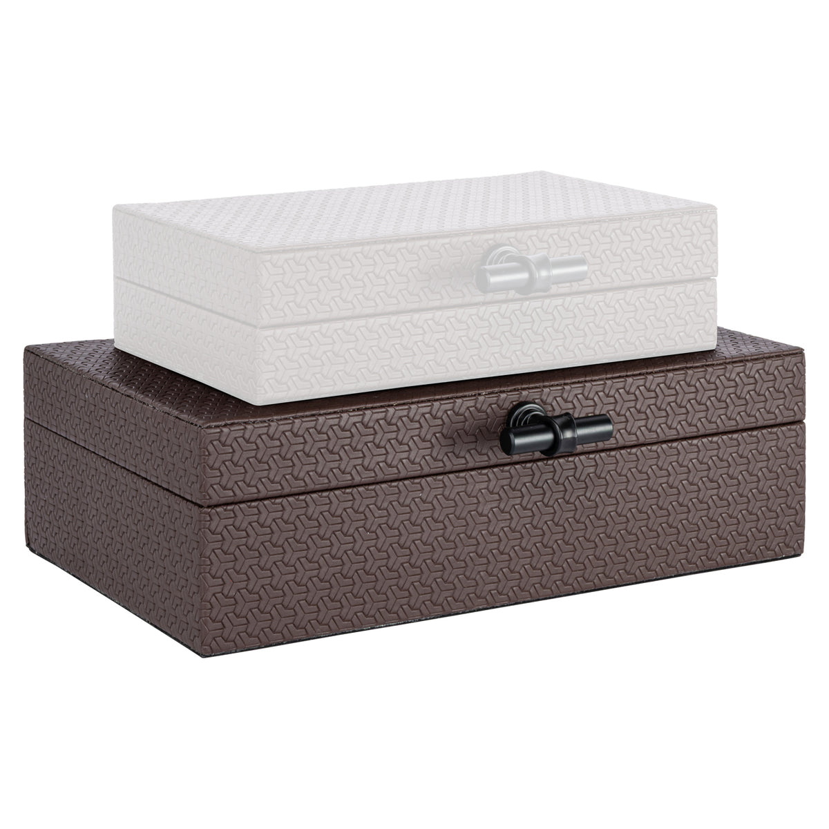 Richmond Interiors Aufbewahrungsbox Billie dark brown large Richmond Interiors