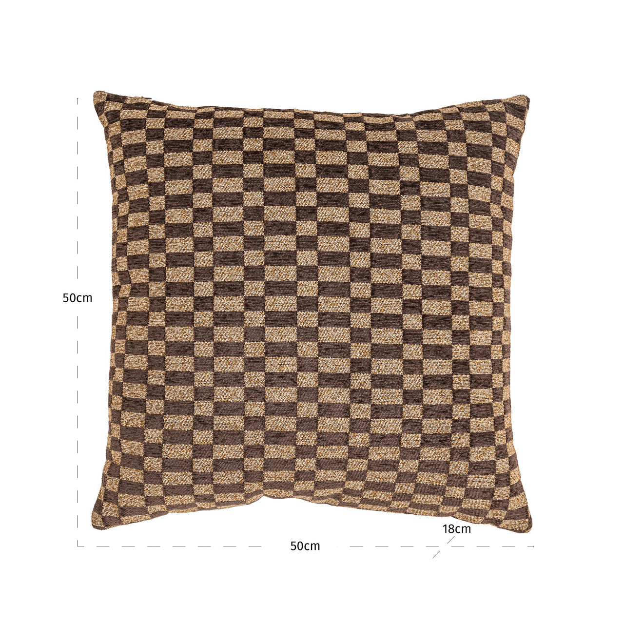 Richmond Interiors Kissen Remi brown rectilinear