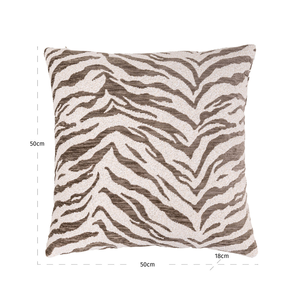 Richmond Interiors Kissen Tara taupe tiger Richmond Interiors