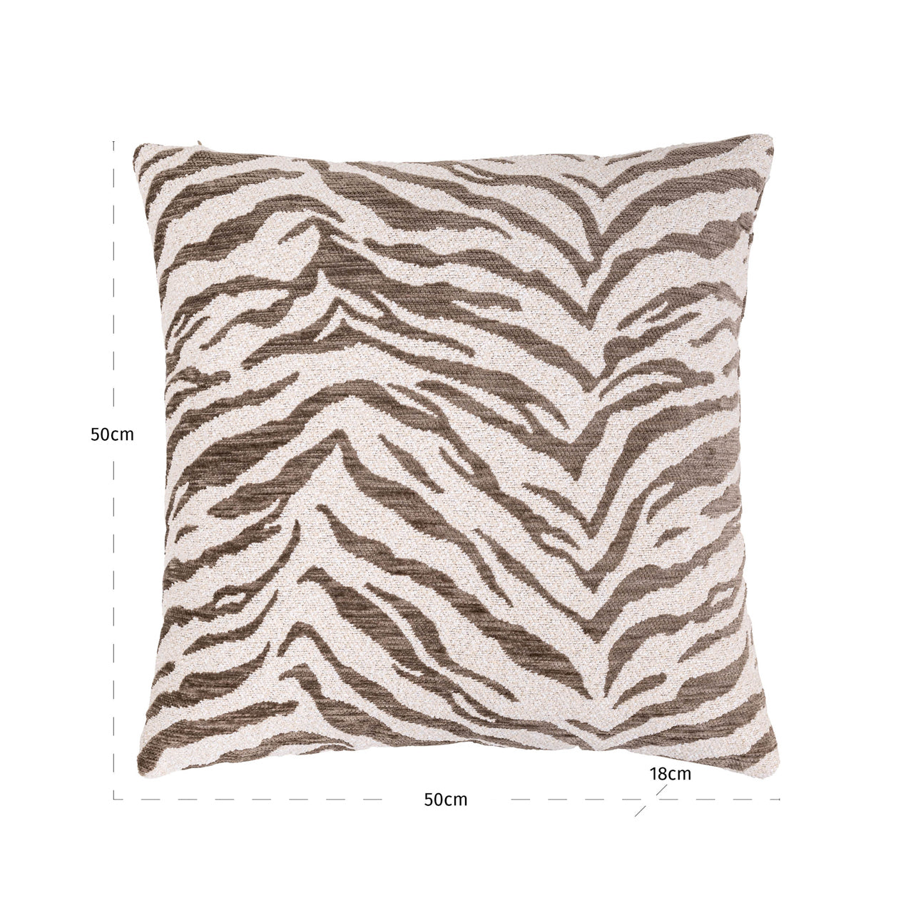 Richmond Interiors Kissen Tara taupe tiger Kissen Richmond Interiors