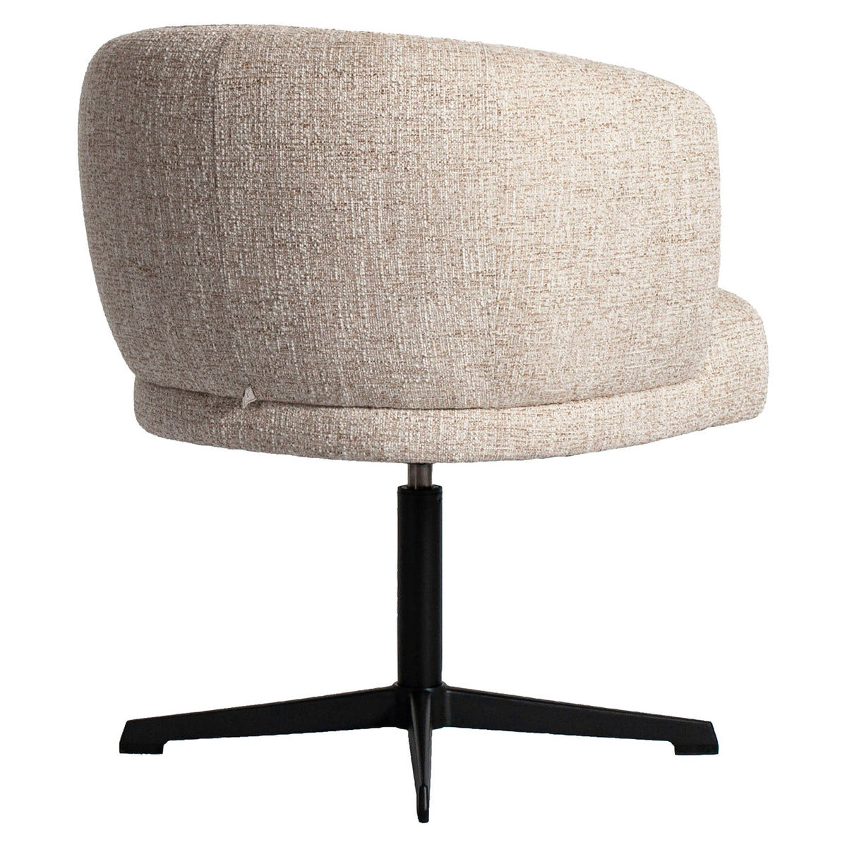 Richmond Interiors Esszimmerstuhl Dinan cream tweed fire retardant - swivel Richmond Interiors