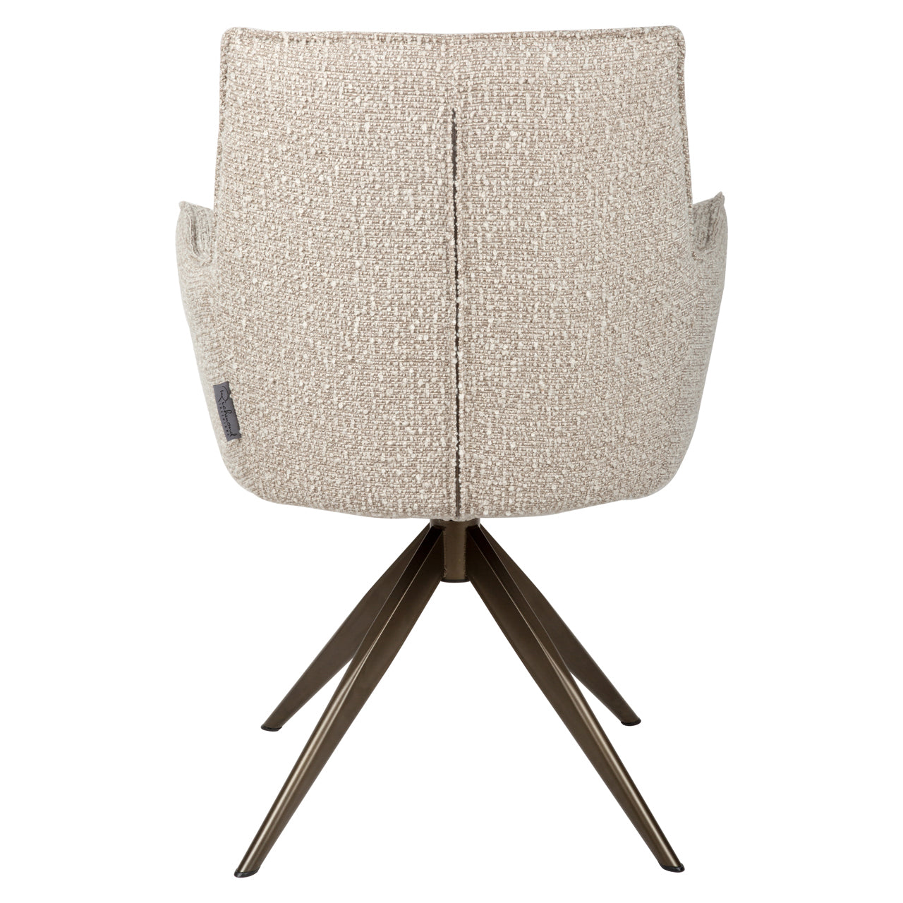 Richmond Interiors Esszimmerstuhl Dakota natural chunky swivel with arm