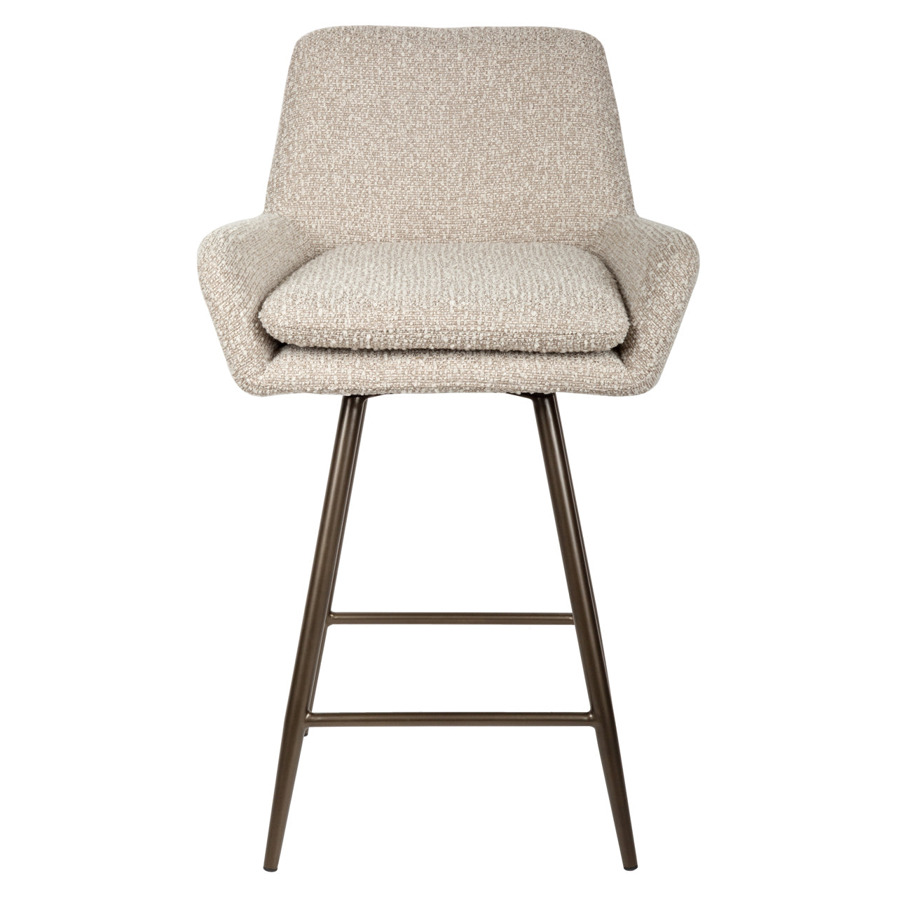 Richmond Interiors Thekenstuhl Linsey natural chunky swivel (Set of 2) Thekenstuhl Richmond Interiors
