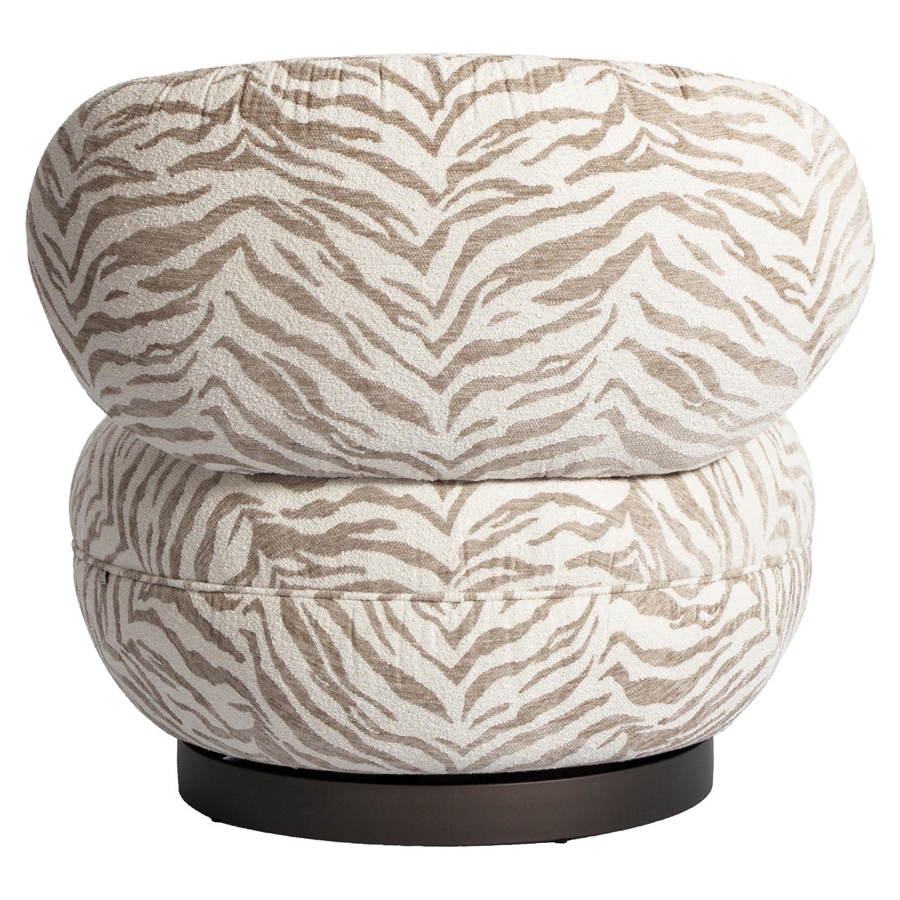 Richmond Interiors Lounge Stuhl Jace beige tiger swivel Lounge Stuhl Richmond Interiors