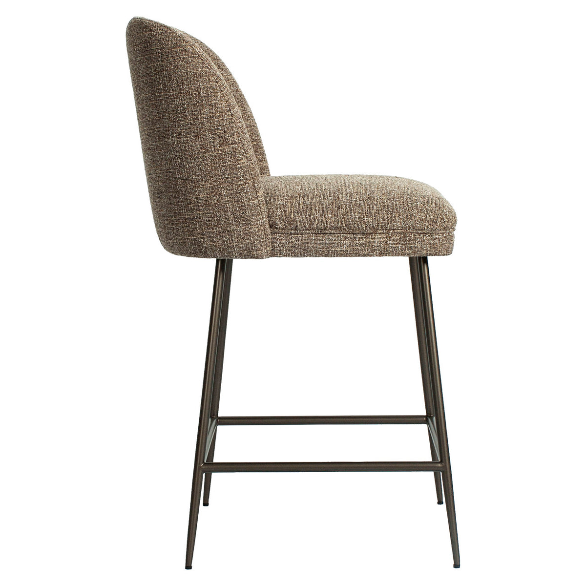 Richmond Interiors Thekenstuhl Pullitzer brown tweed Richmond Interiors