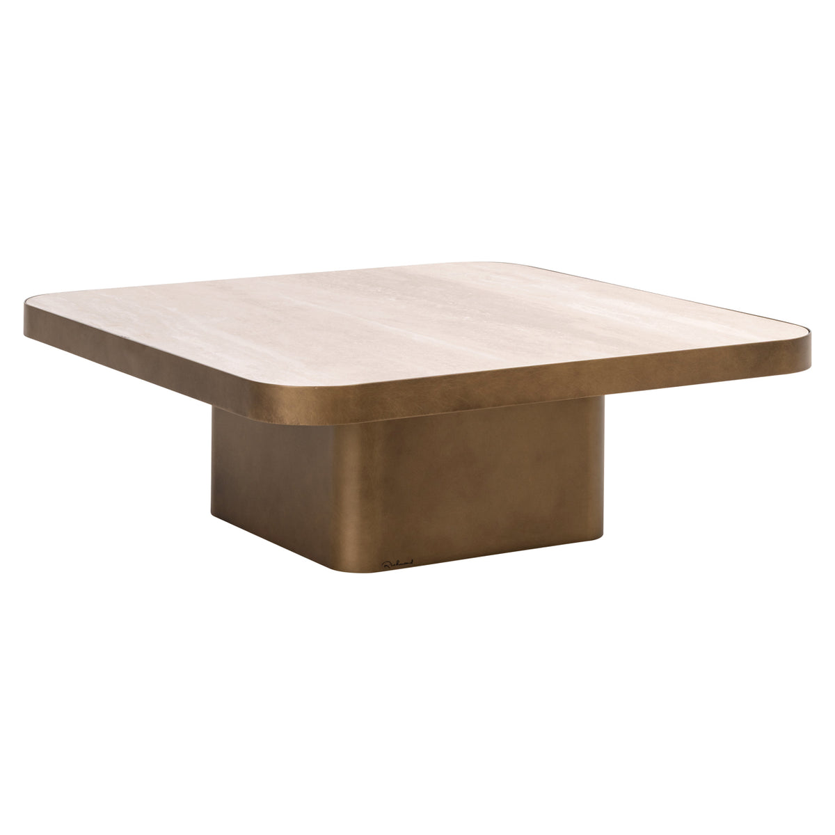 Richmond Interiors Couchtisch Claridge beige 90x90 (cumulus) Richmond Interiors