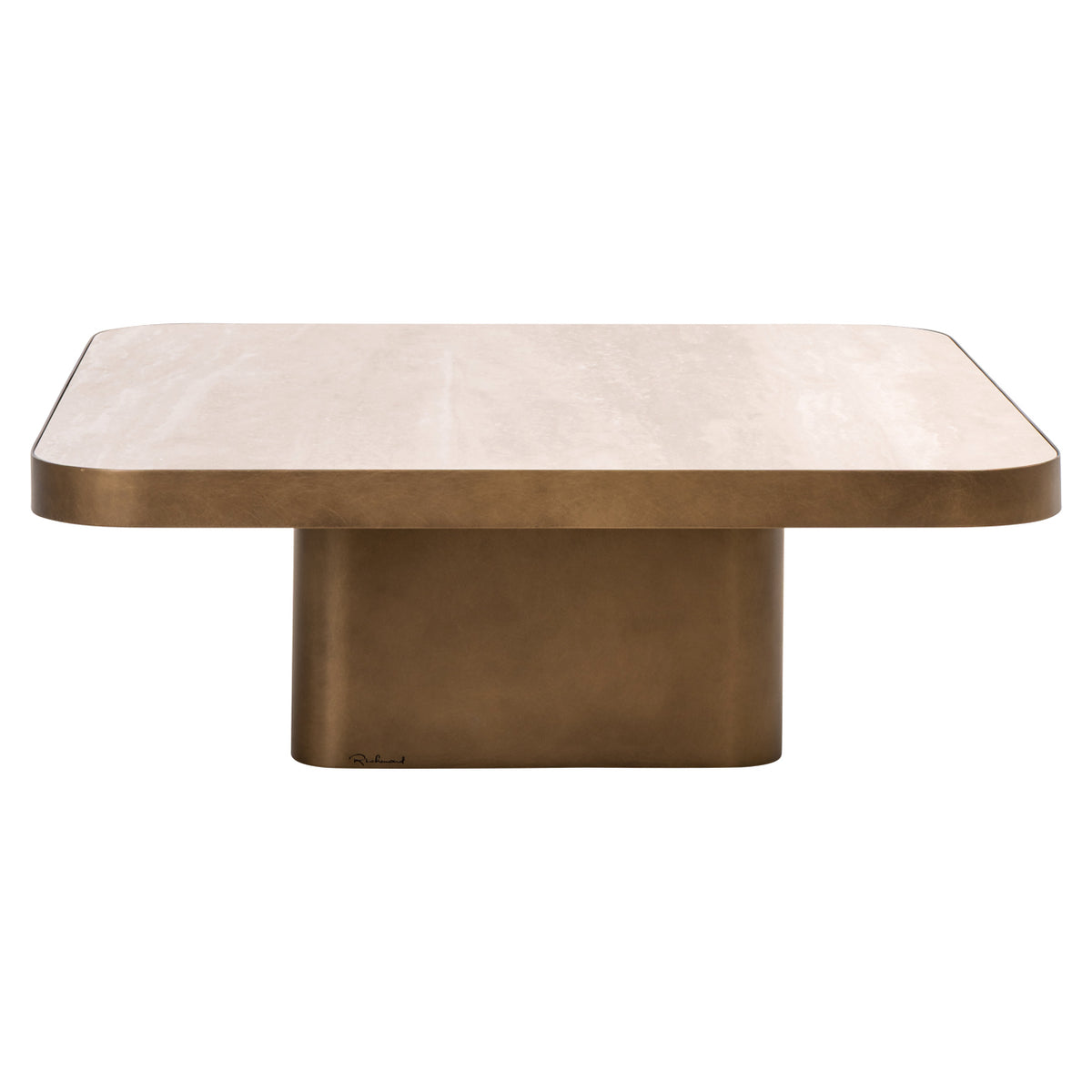 Richmond Interiors Couchtisch Claridge beige 90x90 (cumulus) Richmond Interiors