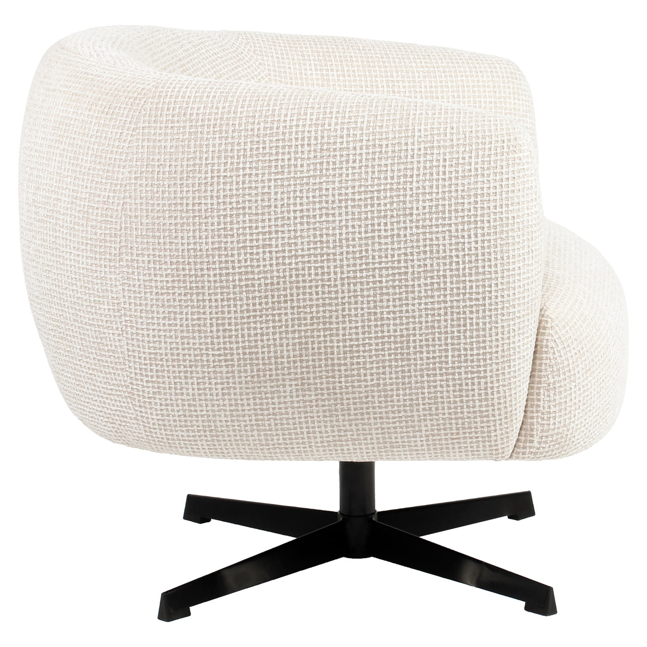 Richmond Interiors Lounge Stuhl Estelle beige blockweave swivel