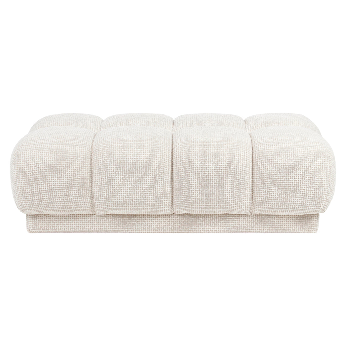 Richmond Interiors Hocker & Fußbank Noah beige blockweave Hocker & Fußbank Richmond Interiors