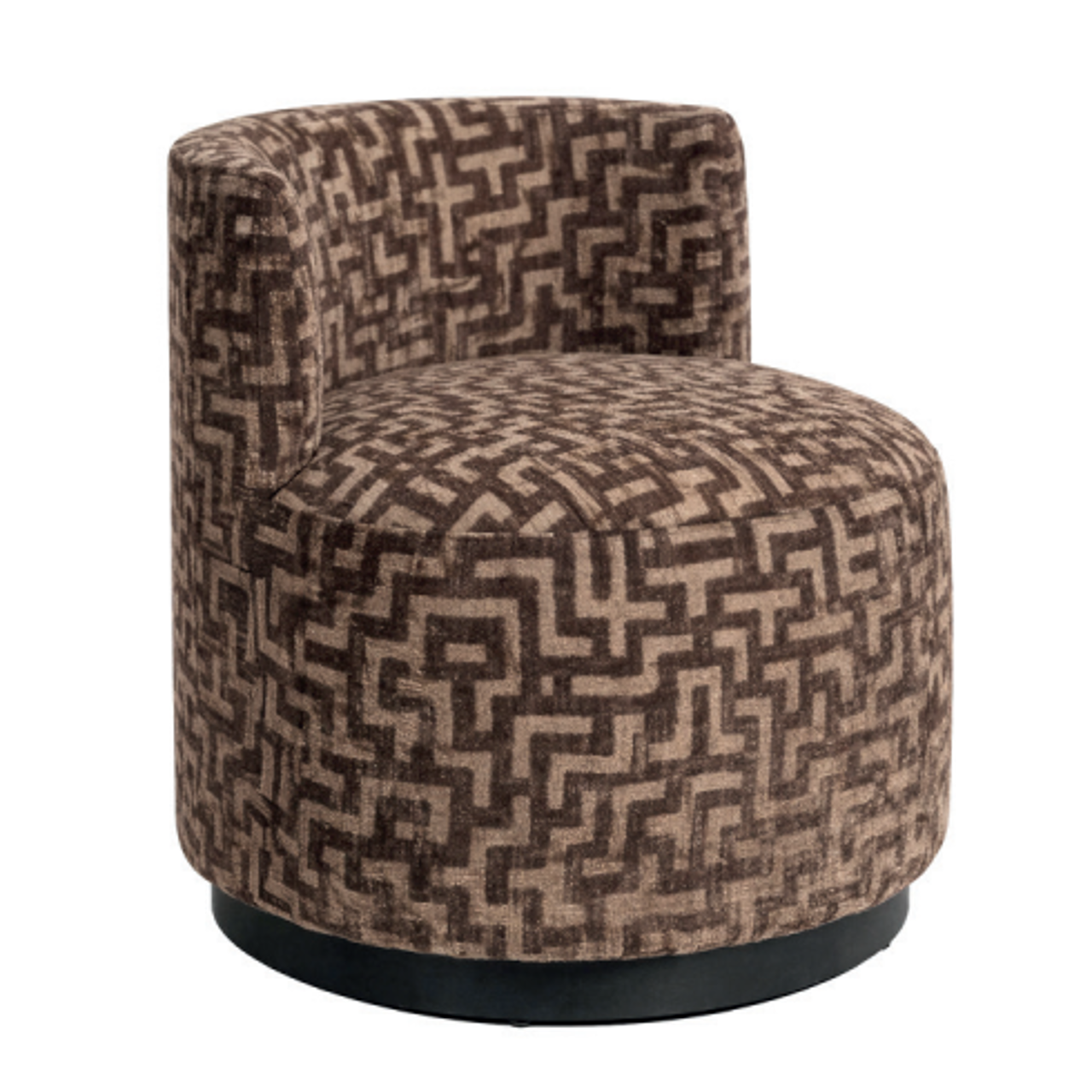 Richmond Interiors Lounge Stuhl Franny brown labyrinth Lounge Stuhl Richmond Interiors