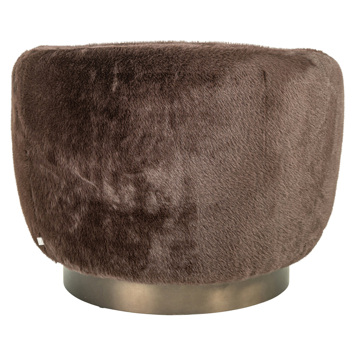 Richmond Interiors Lounge Stuhl Colmar chocolat fluffy swivel Richmond Interiors