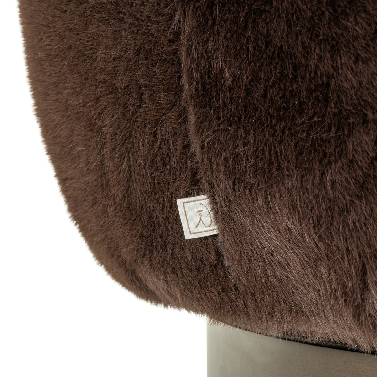 Richmond Interiors Lounge Stuhl Colmar chocolat fluffy swivel Richmond Interiors