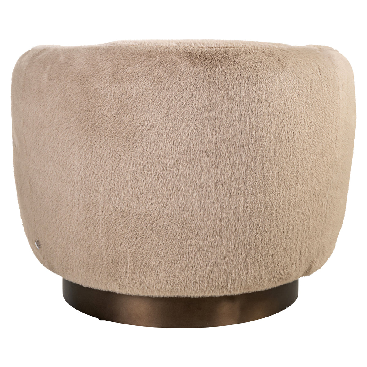 Richmond Interiors Lounge Stuhl Colmar khaki fluffy swivel Richmond Interiors