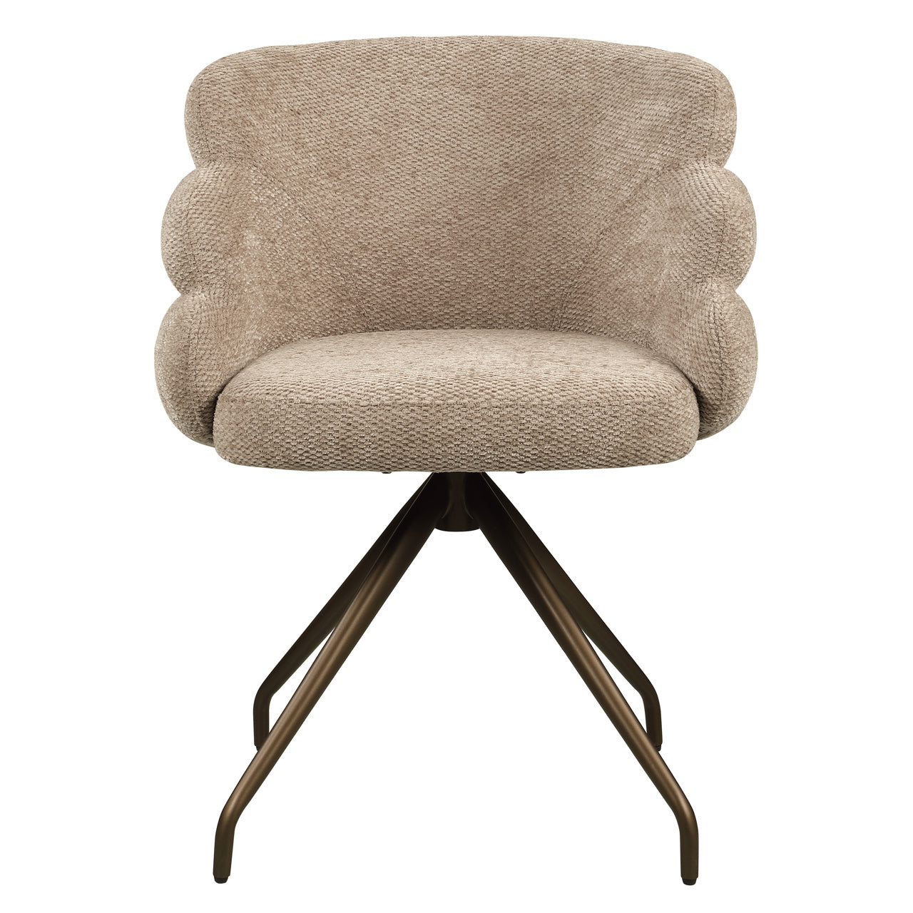 Richmond Interiors Esszimmerstuhl Kayla mocca boldweave swivel Esszimmerstuhl Richmond Interiors