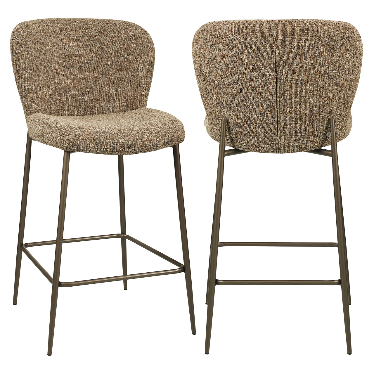 Richmond Interiors Thekenstuhl Odarby brown tweed fire retardant Thekenstuhl Richmond Interiors